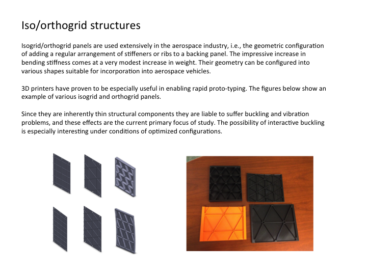 ISO/orthogrid structures